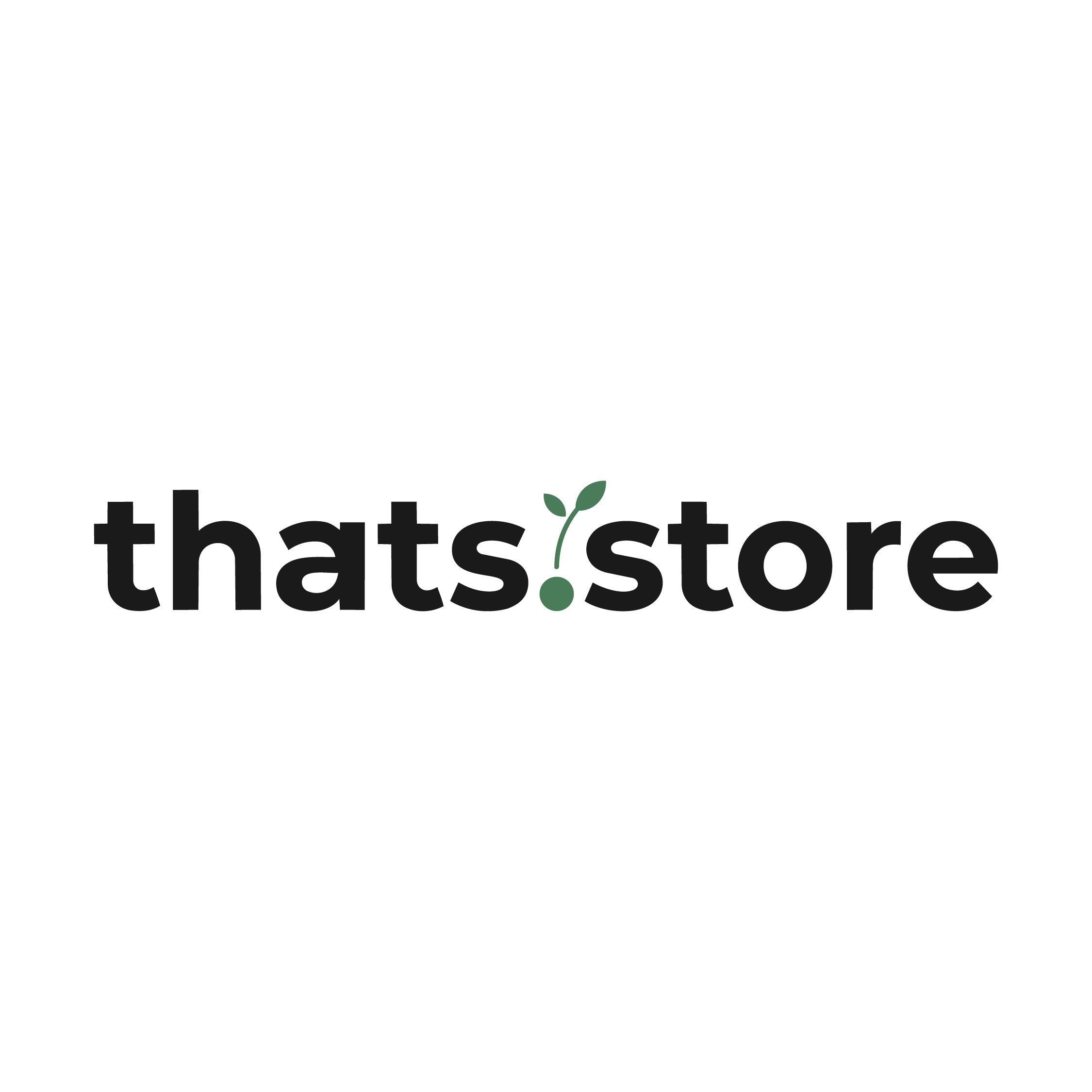 thats.store — horizontal wordmark