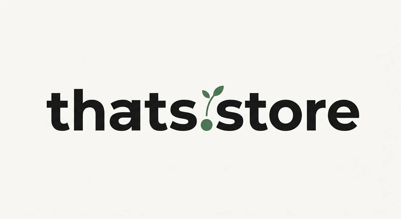 thats.store — horizontal wordmark