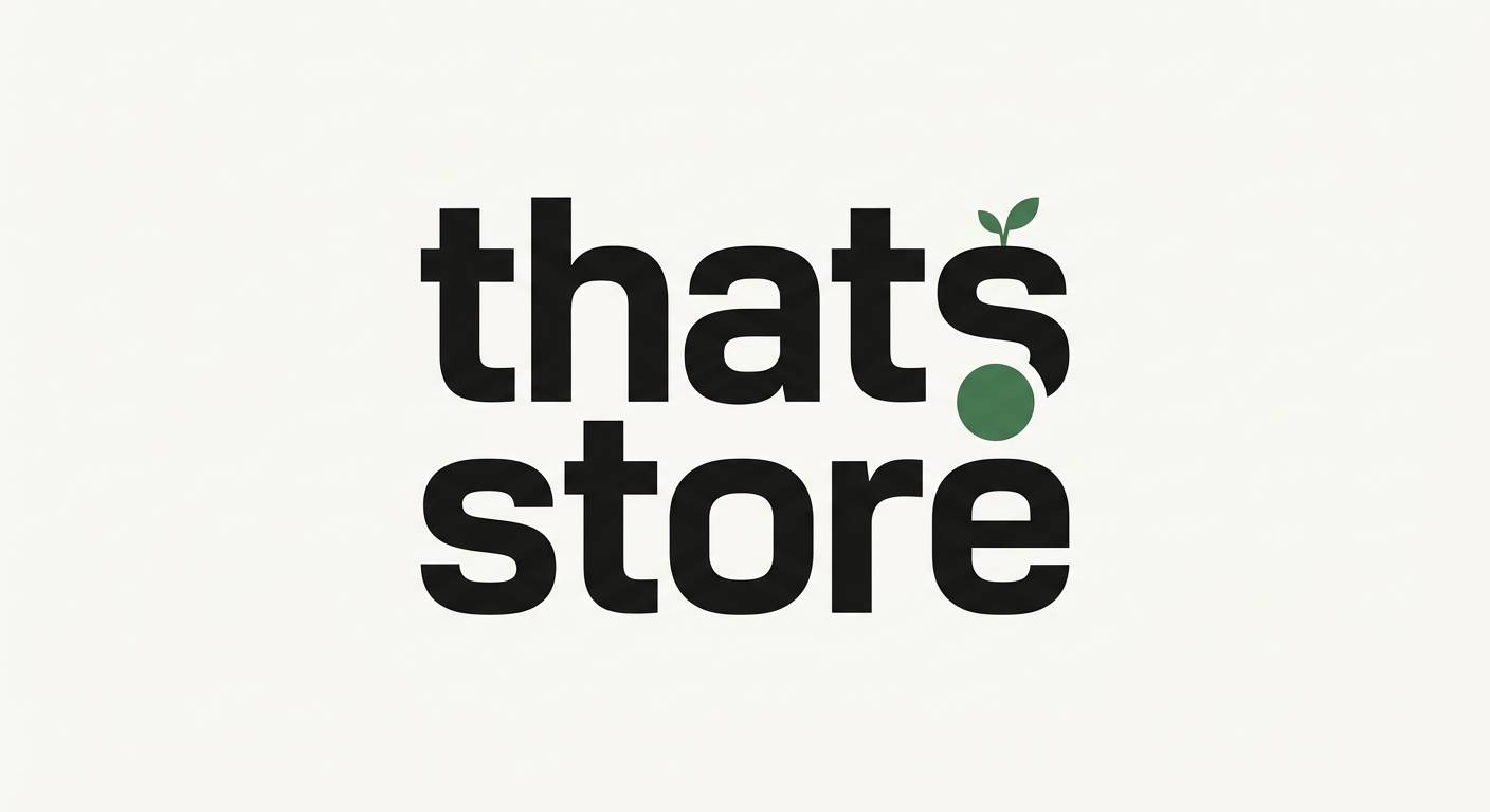 thats.store — stacked wordmark